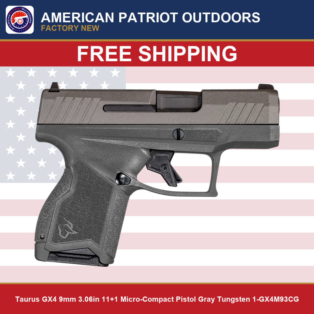 Taurus GX4 9mm 3.06in 11+1 Micro-Compact Pistol Gray Tungsten 1-GX4M93CG-img-0