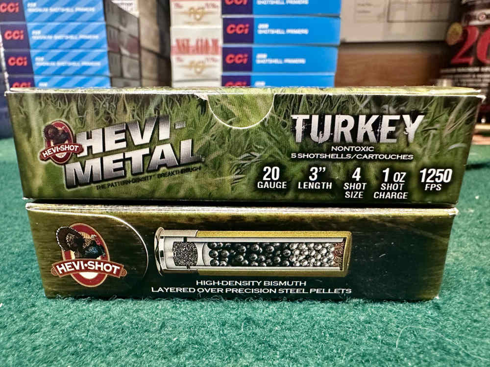 10 rds of 20 ga 3" 1 oz #4 Heavy Shot Bismuth Heavy Metal non-tox Turkey-img-1