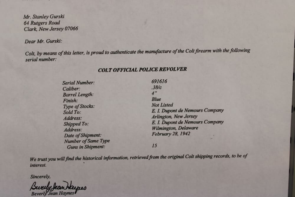 Colt Official Police - Dupont Security - 1942 - WWII - Excellent - Rare!-img-72