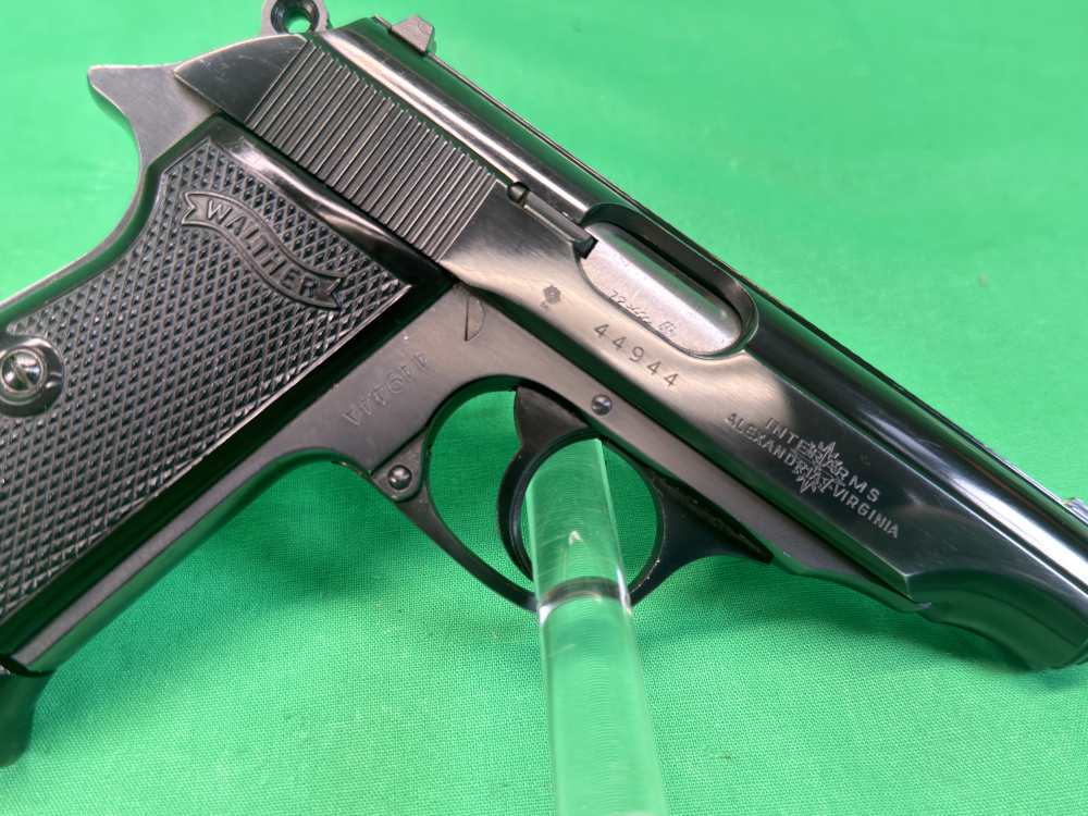 Walther PP Interarms import 380 acp 9mm Kurz in box 2-mags blued W German-img-3