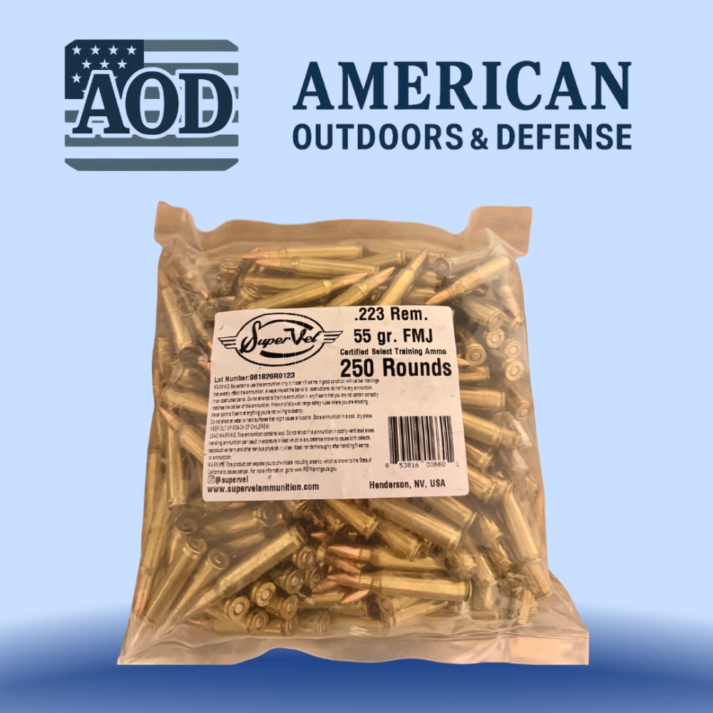 Super Vel Certified Select .223 Rem 55gr FMJ Ammo 250 Rounds Loose Pack-img-0