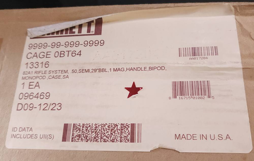 MINT STUNNER Barrett 13316 82A1 50BMG M82A1 50 BMG 29" Black Layaway NEW-img-38