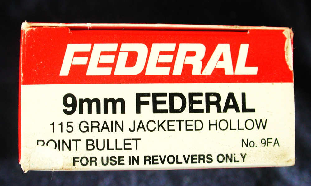 Original Box Federal 9mm Rimmed JHP for Revolvers Only #9FA -img-0