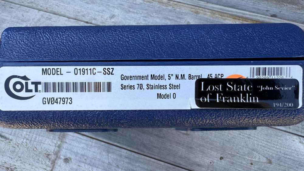 Colt "Lost State of Franklin" #194/200 NIB-img-16