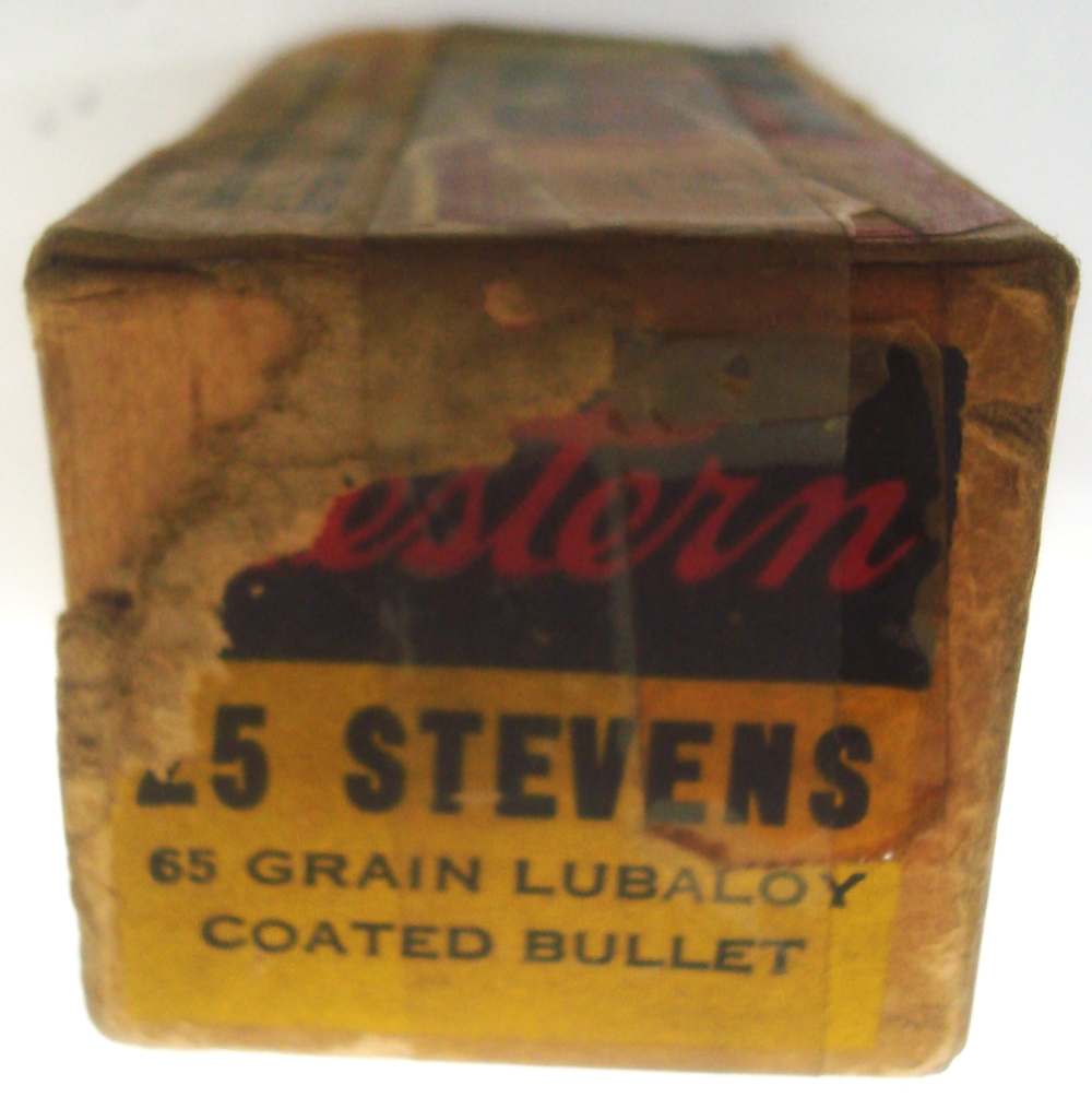 27 WESTERN 25 Stevens 65 grain Lubaloy NOS brass ammunition-img-5