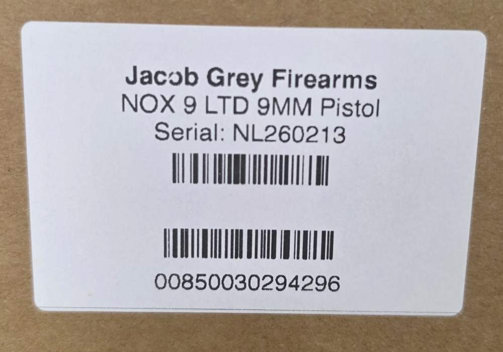 Jacob Grey NOX 9 Limited LTD 9MM 5" 17RD Optic Ready NOCCFEES! FREESHIP!-img-3