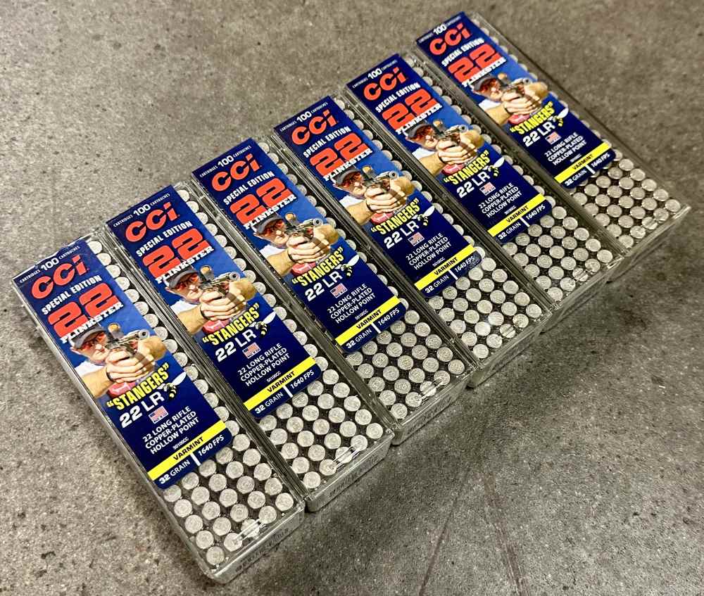 CCI Stangers 22LR 32GR Copper Plated HP 600RDS .22 600 Rounds 50100CC Speer-img-0