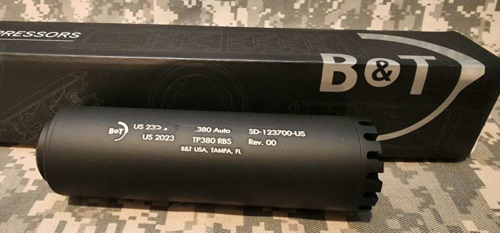 B&T TP-380  RBS Suppressor 380 AUTO or 9mm Glock Hk Sig S&W LAST 1!-img-1