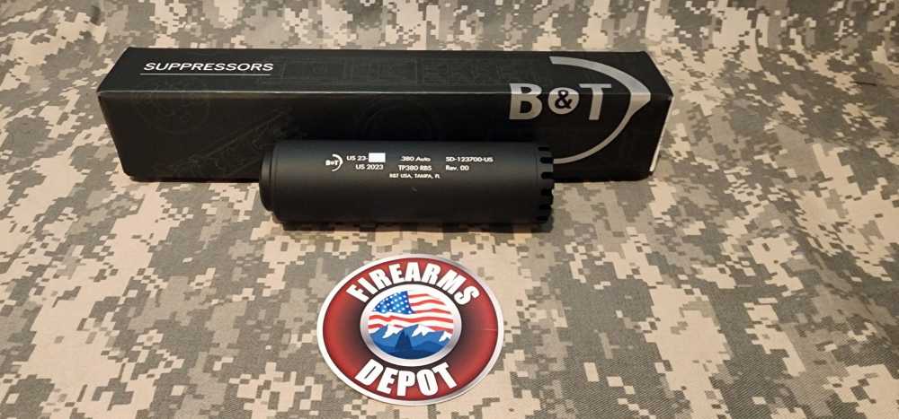 B&T TP-380  RBS Suppressor 380 AUTO or 9mm Glock Hk Sig S&W LAST 1!-img-3
