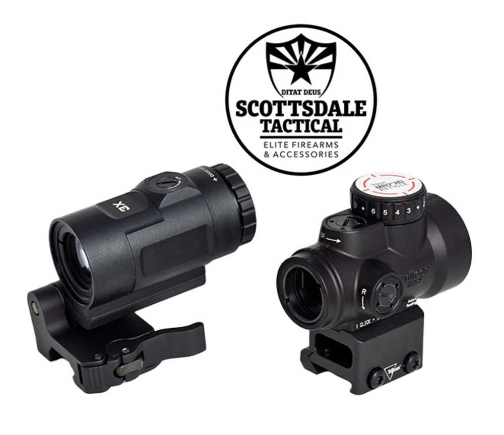 Trijicon MRO HD 1x25 Red Dot with 3x magnifier-img-1