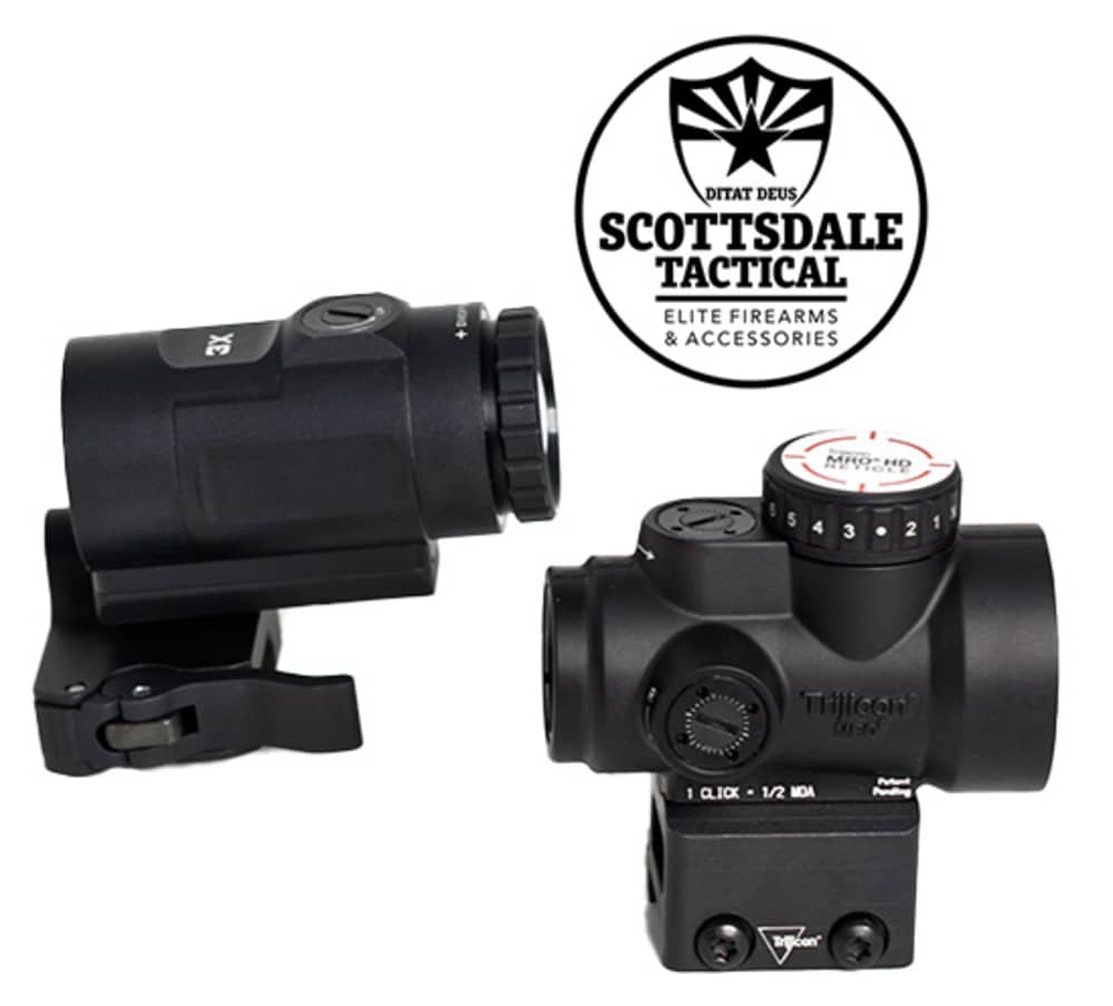 Trijicon MRO HD 1x25 Red Dot with 3x magnifier-img-2