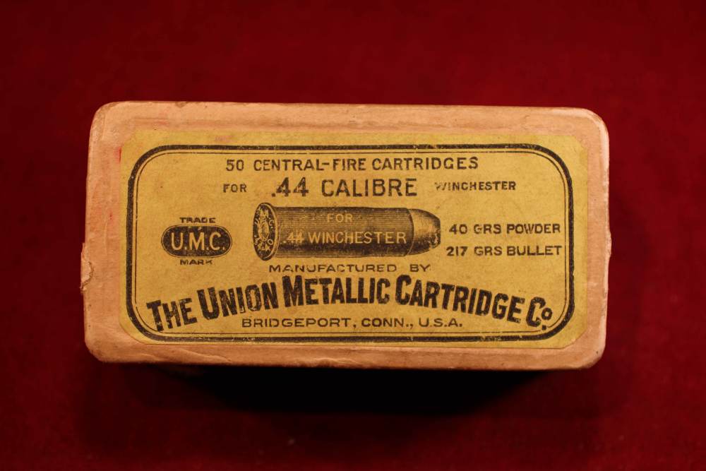 .44 Winchester Full Box Union Metallic Cart. Co. - Vintage-img-0