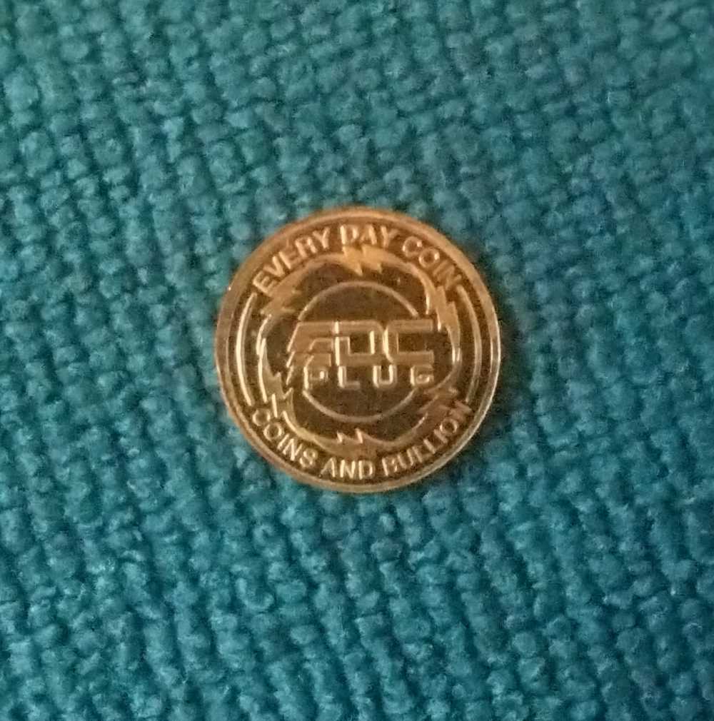 EDC Plug 1/4 gram .9999 fine Gold Coin -img-0