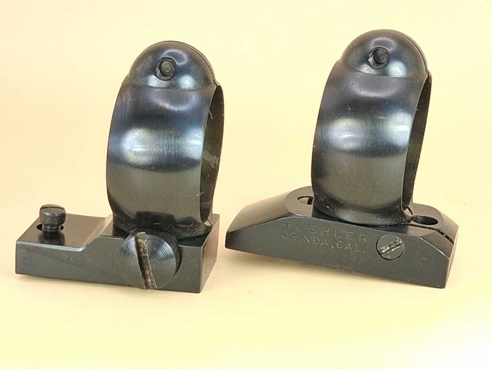Buehler B2 Bases & 1" Low Split Rings BSA Rifles Clean Original Screws-img-1