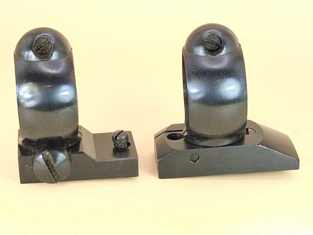 Buehler B2 Bases & 1" Low Split Rings BSA Rifles Clean Original Screws-img-3