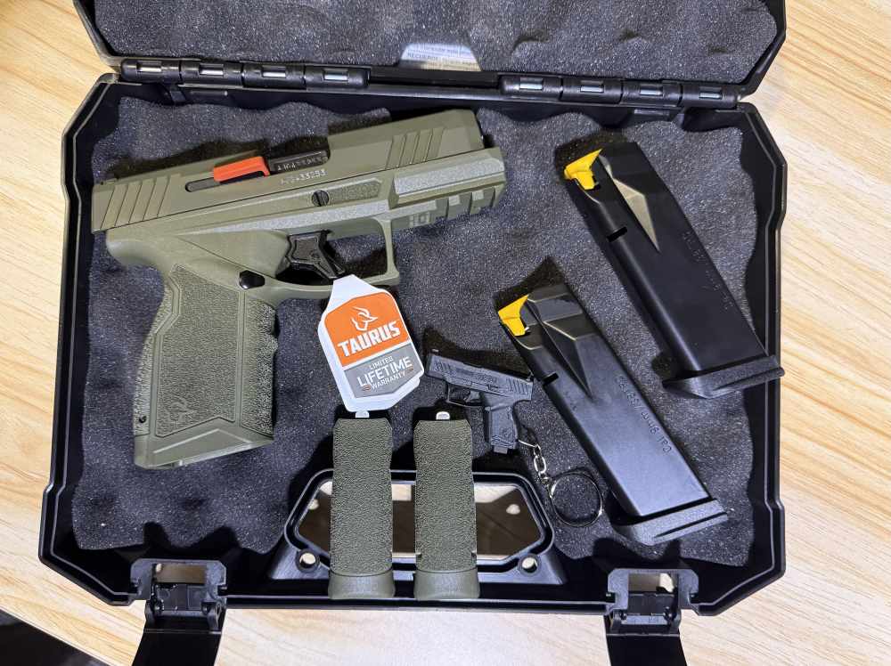 Taurus GX4 Carry 9mm Green/Green 3.7" Semi-Auto Pistol-img-0