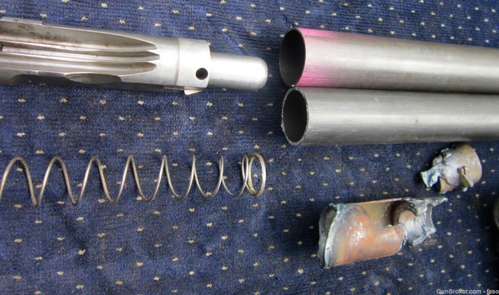 British Sten MK2 parts kit w/BARREL, tube, good trunnion,mag,9mm WWII icon!-img-10