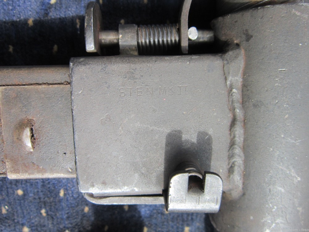 British Sten MK2 parts kit w/BARREL, tube, good trunnion,mag,9mm WWII icon!-img-8
