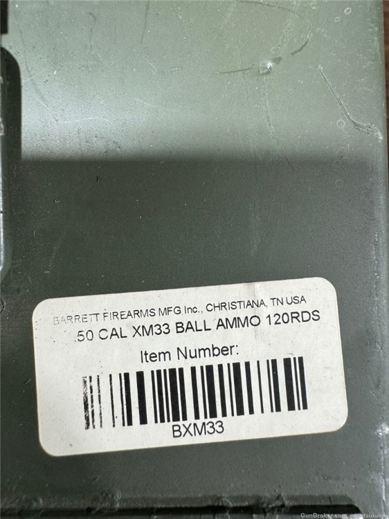 Barrett 50BMG XM33 Ball Ammo 120rds -img-2
