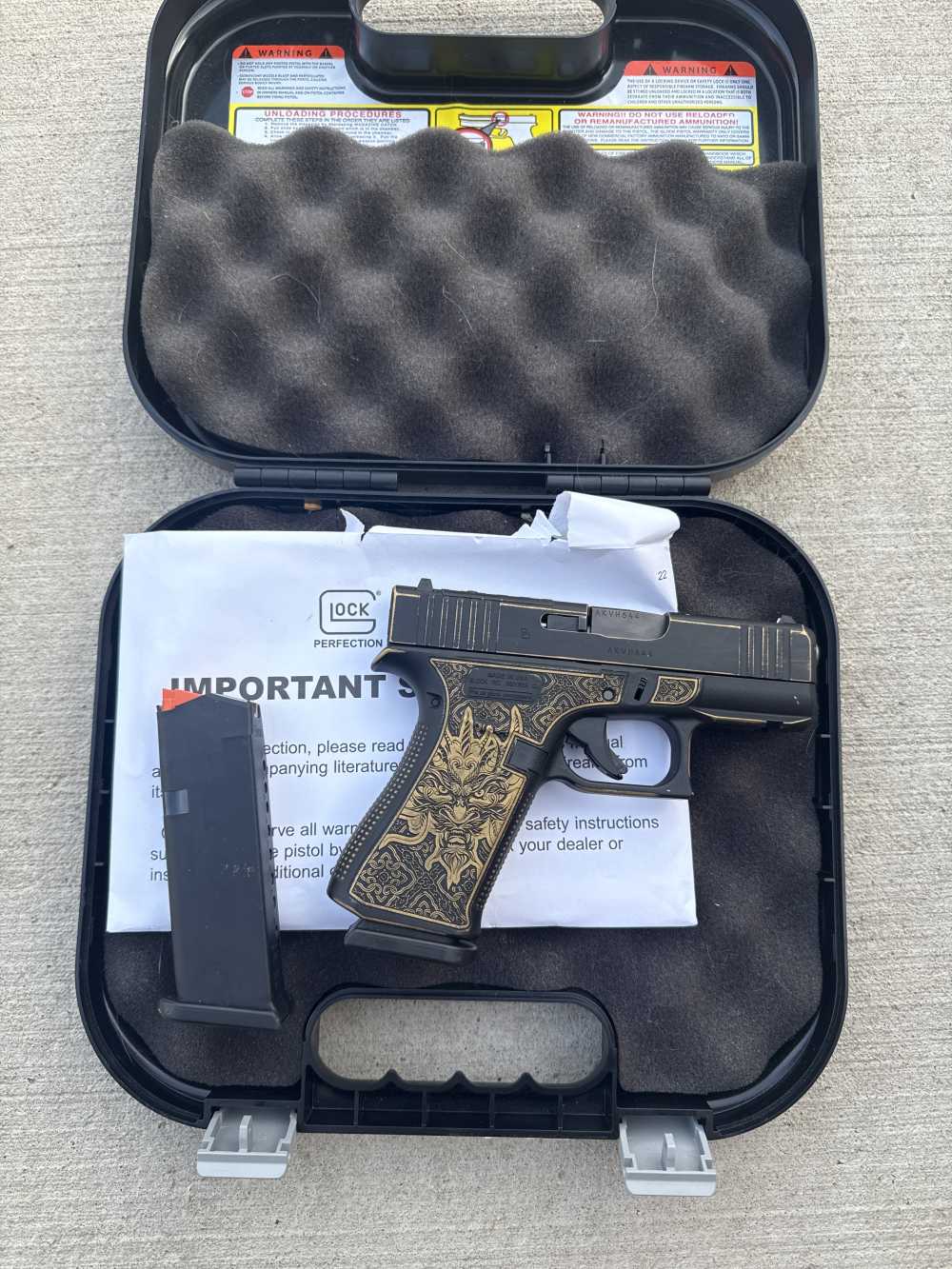 Glock 43x MOS shark coast tactical dragon edition 9mm -img-1