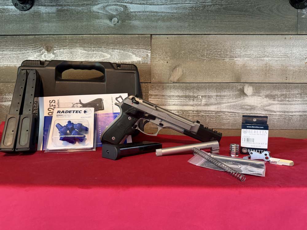 Beretta 92FS Brigadier With Custom Compensator and Round Counter -img-0