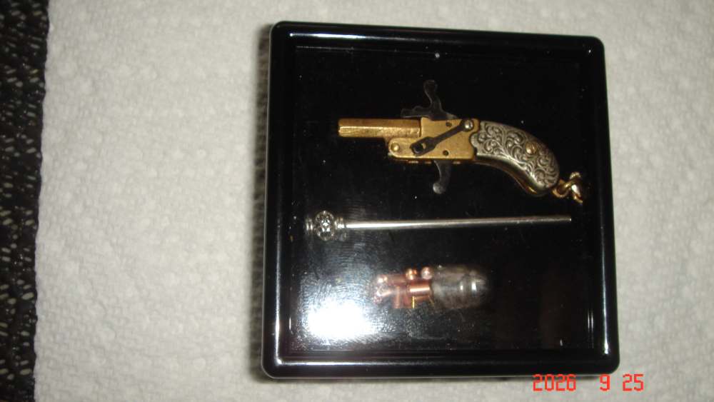 Vintage miniature  AUSRTIAN 2mm pinfire pistol , -img-0