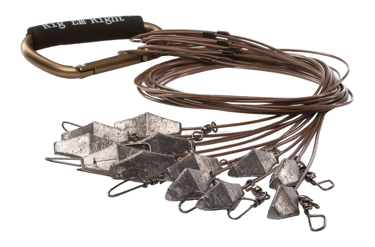 Rig Em Waterfowl Pre-Rigged Xtreme Coated Tangle Free Cable Decoy Anchors f-img-0