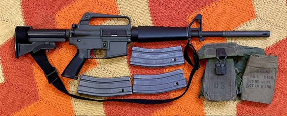 Retro AR15 Colt Model 629/XM177E2 16" barrel, "slip-over" Moderator -img-0