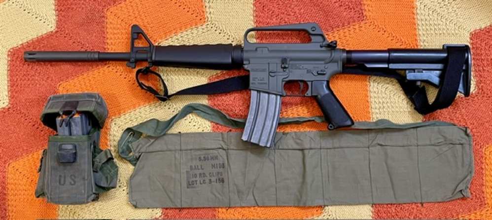 Retro AR15 Colt Model 629/XM177E2 16" barrel, "slip-over" Moderator -img-5