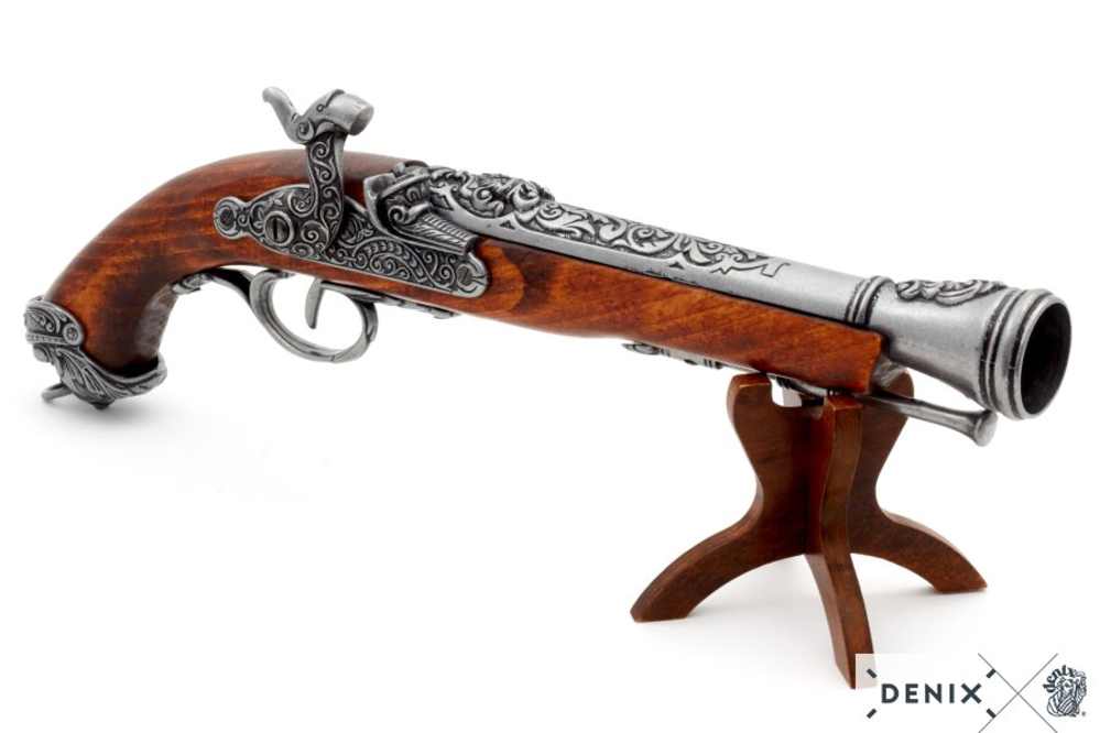 1700s Italian Blunderbuss Percussion Pistol Non-Firing Replica by Denix -img-4