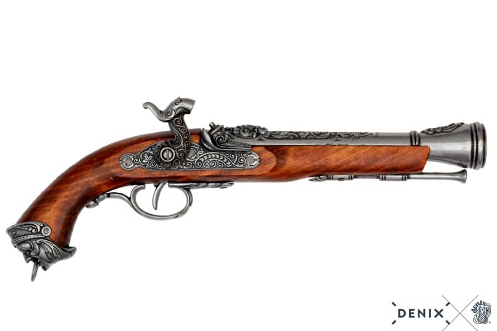 1700s Italian Blunderbuss Percussion Pistol Non-Firing Replica by Denix -img-0