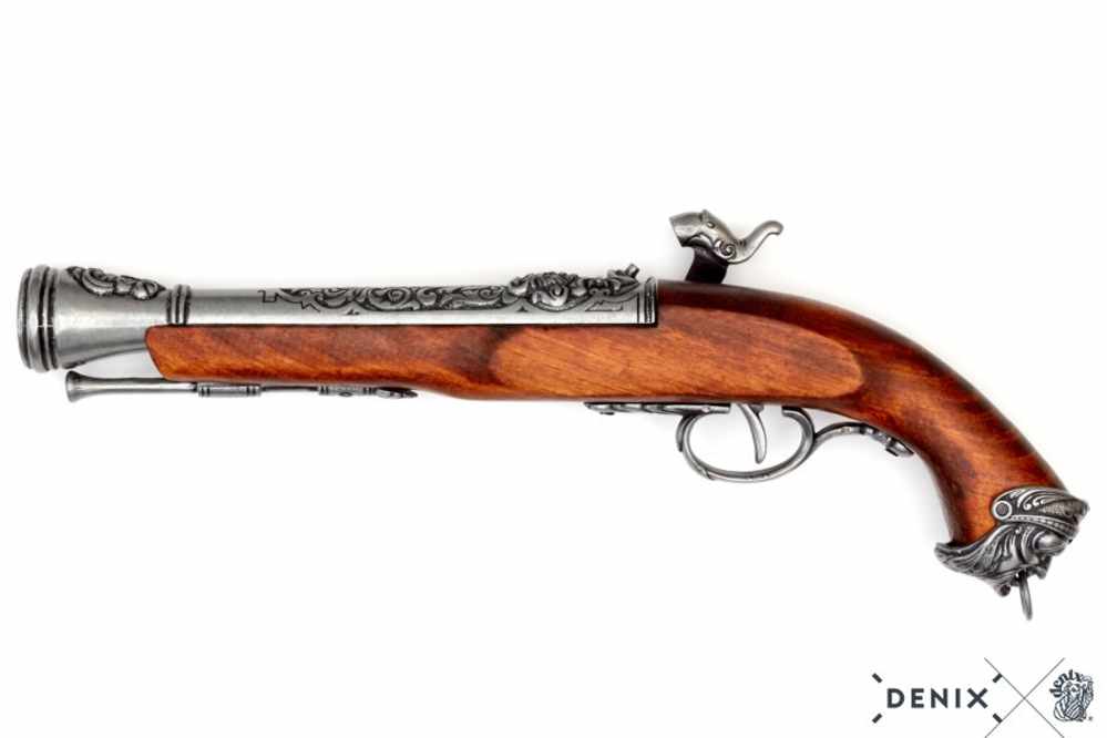 1700s Italian Blunderbuss Percussion Pistol Non-Firing Replica by Denix -img-1