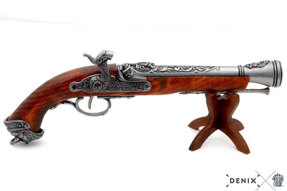 1700s Italian Blunderbuss Percussion Pistol Non-Firing Replica by Denix -img-3