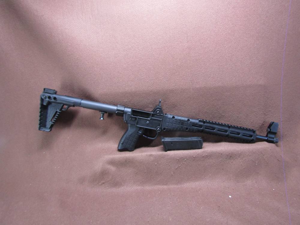 Keltec CNC Sub-2000 9 mm Folding Semi 16" BRL Glock 17 Rd Mag VG Bore-img-0