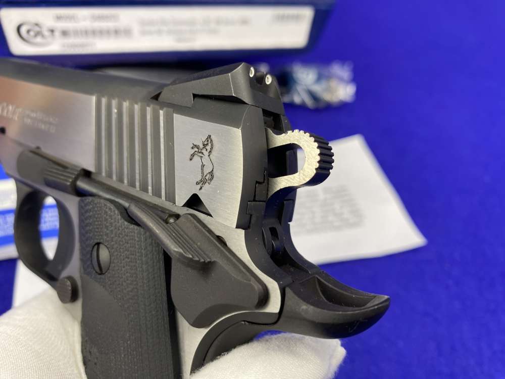 LOW SN#71 Colt Combat Elite Commander 9mm 4.25" Two-Tone w/ Box & Papers-img-20
