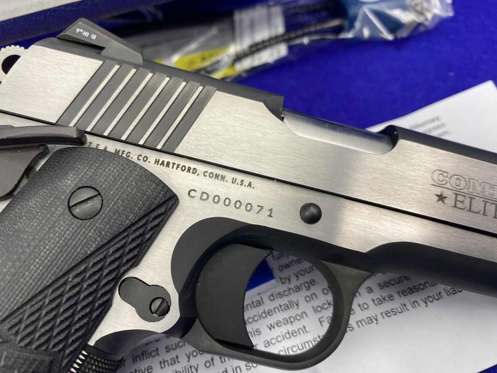 LOW SN#71 Colt Combat Elite Commander 9mm 4.25" Two-Tone w/ Box & Papers-img-15