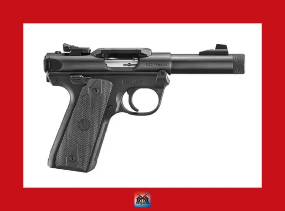 RUGER MARK IV 22/45 AMERICAS 250TH ENGRAVED 22LR PISTOL 4.4" T.B. BLACK-img-0
