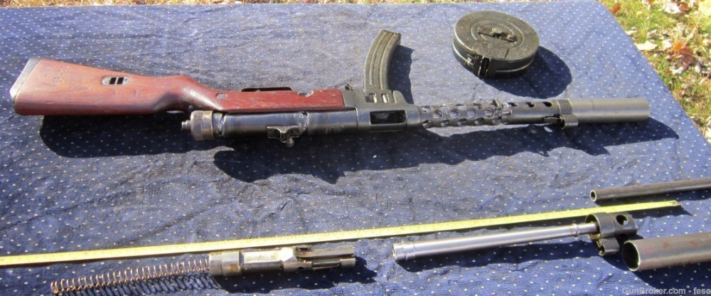 M49/57 parts kit 7.62x25 Tokarev; Yugo's PPSH smg w/Stick& Drum mags!-img-24
