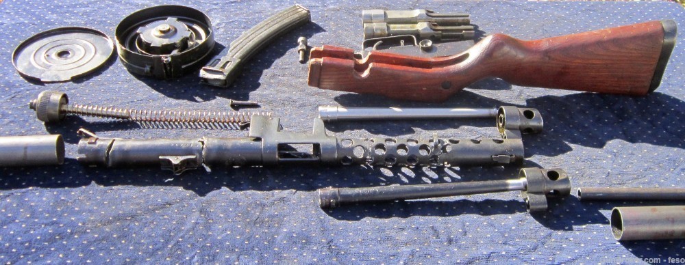 M49/57 parts kit 7.62x25 Tokarev; Yugo's PPSH smg w/Stick& Drum mags!-img-17