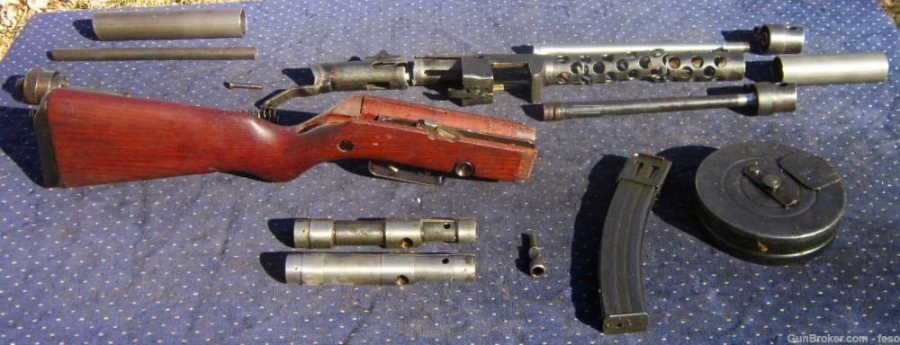 M49/57 parts kit 7.62x25 Tokarev; Yugo's PPSH smg w/Stick& Drum mags!-img-13