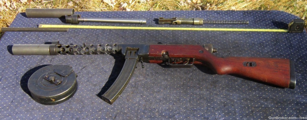 M49/57 parts kit 7.62x25 Tokarev; Yugo's PPSH smg w/Stick& Drum mags!-img-25