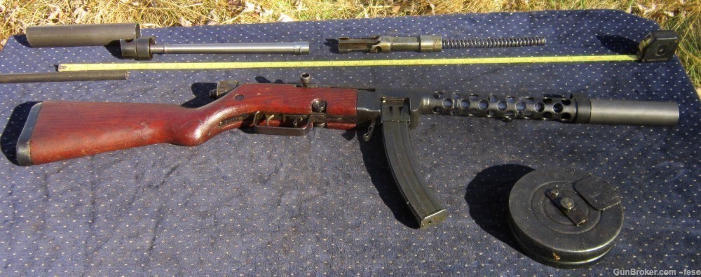 M49/57 parts kit 7.62x25 Tokarev; Yugo's PPSH smg w/Stick& Drum mags!-img-27