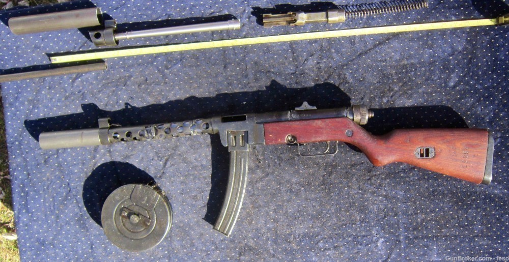 M49/57 parts kit 7.62x25 Tokarev; Yugo's PPSH smg w/Stick& Drum mags!-img-1