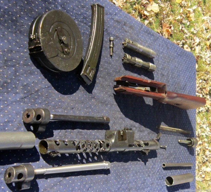 M49/57 parts kit 7.62x25 Tokarev; Yugo's PPSH smg w/Stick& Drum mags!-img-2