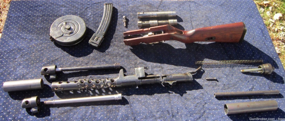 M49/57 parts kit 7.62x25 Tokarev; Yugo's PPSH smg w/Stick& Drum mags!-img-15