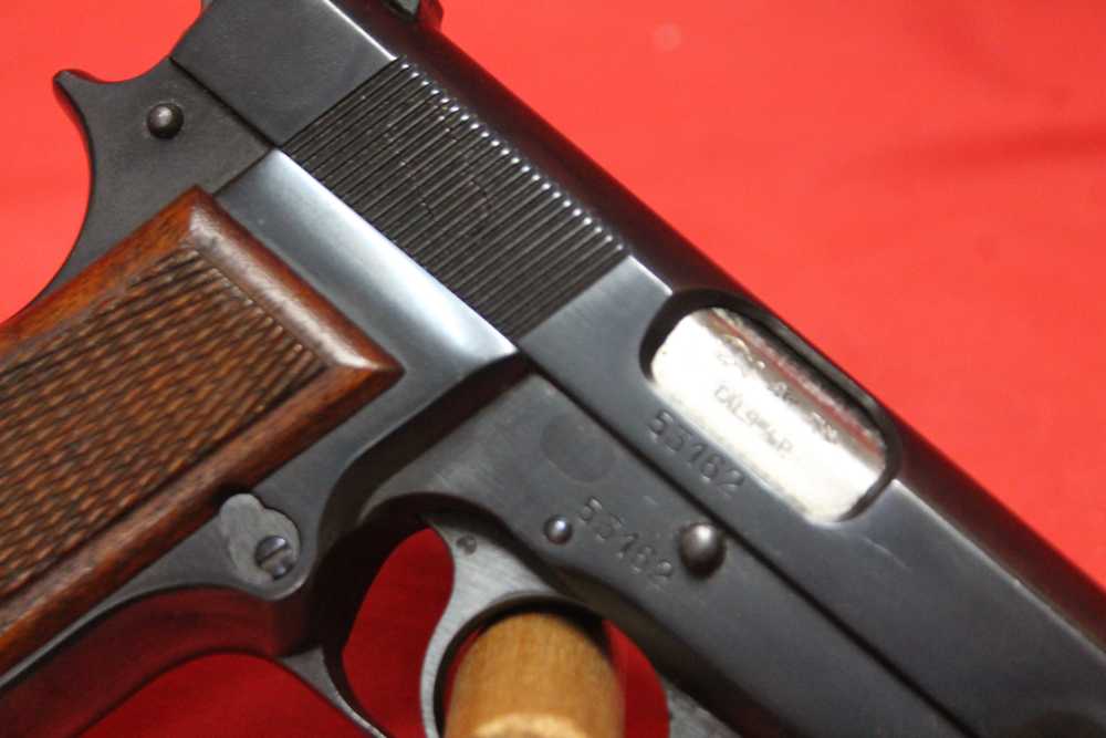 fn Browning Hi Power 9MM with Factory WW2 Holster Matching Numbers-img-6