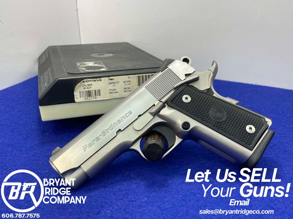 Para-Ordnance P12.25 .45ACP 3.5" Stainless *CONCEALABLE DOUBLE-STACK 1911*-img-0