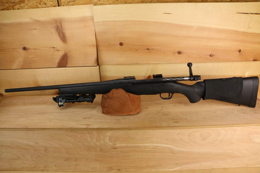 Mossberg Patriot Rifle , 243 Win, 22", Black Synthetic, W/ Bipod-img-6