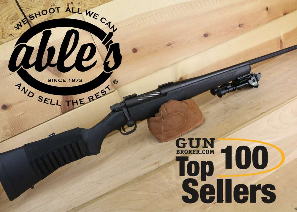 Mossberg Patriot Rifle , 243 Win, 22", Black Synthetic, W/ Bipod-img-0