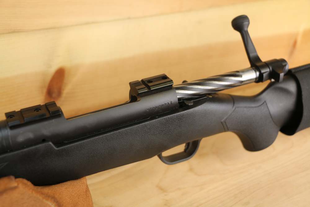 Mossberg Patriot Rifle , 243 Win, 22", Black Synthetic, W/ Bipod-img-9